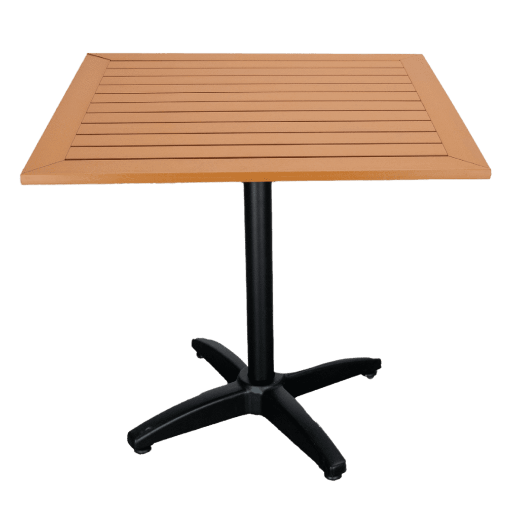 Teak Table Top in natural color with border.