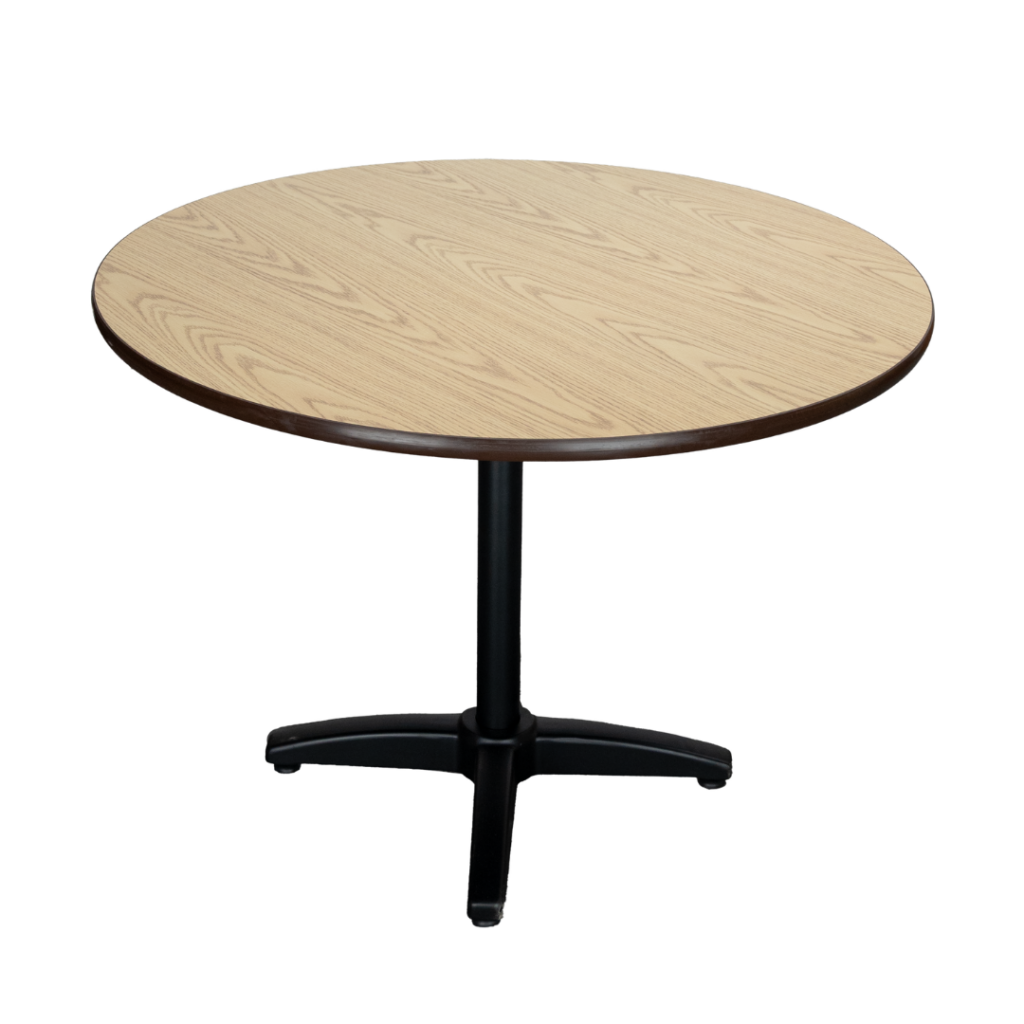Round Laminated Table Top in Oak.