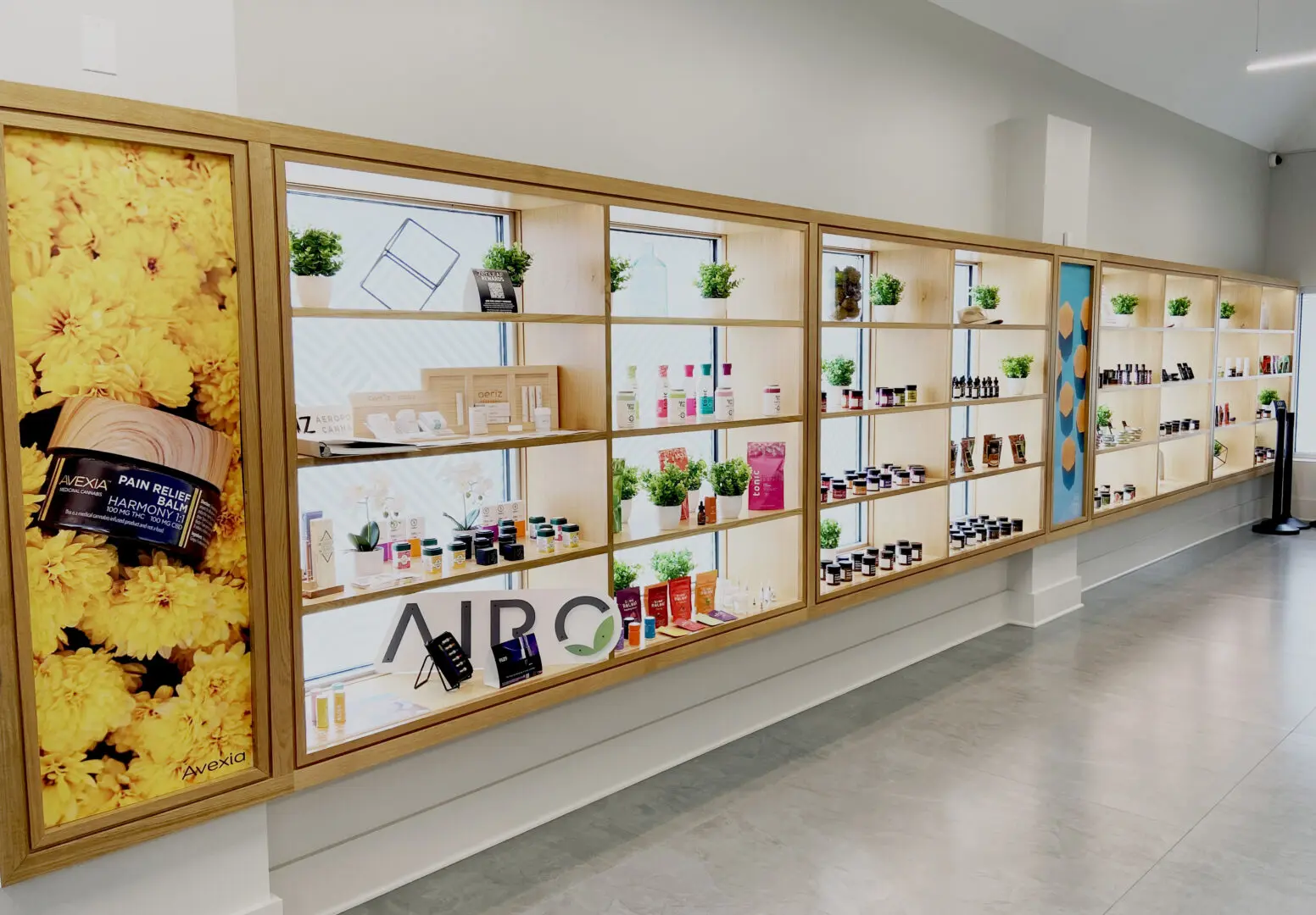 Verano wall display by SCI Custom.