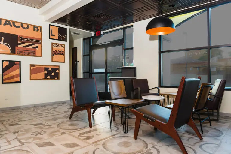 Taco Bell lounge area