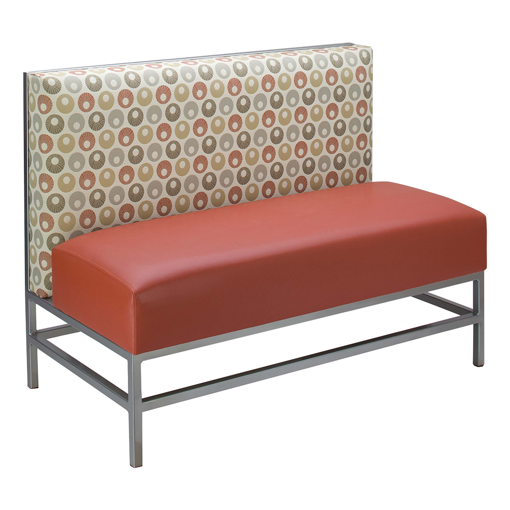 Ogden commercial booth seating, angled.