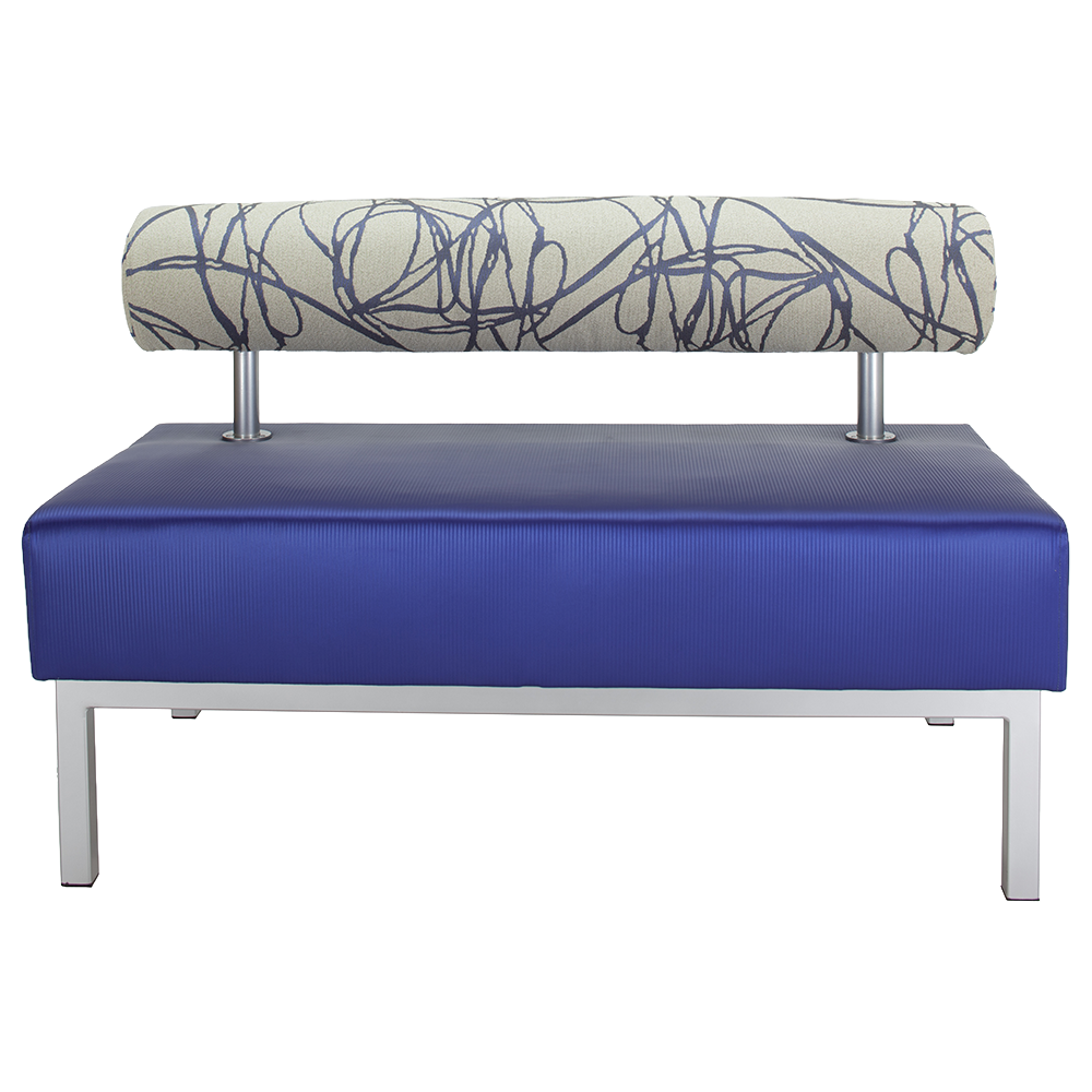 Montrose bolster commercial booth seating, front.