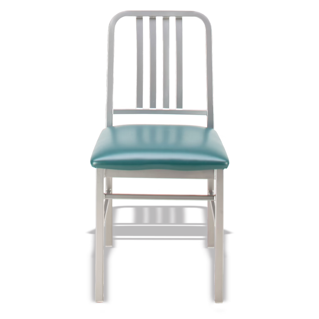 Seaside side chair front view.