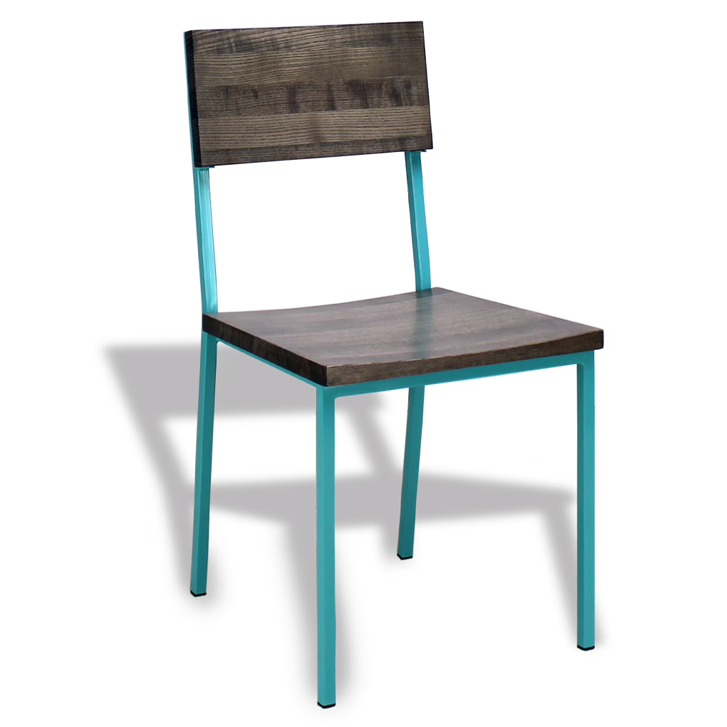 Tribeca chair with wood seat and back.