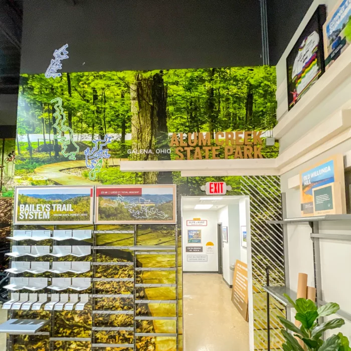 Trek store with graphics by SCI.
