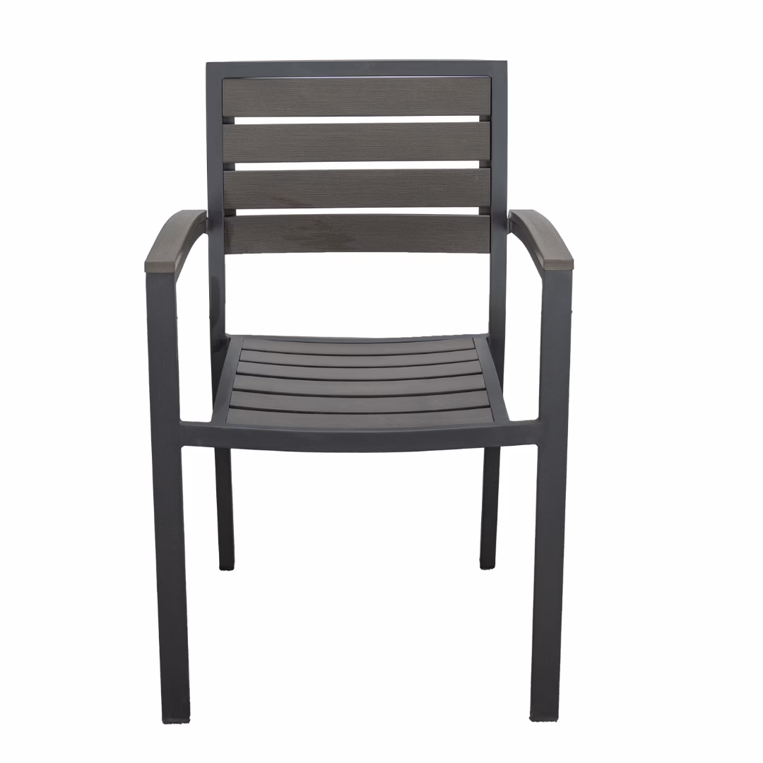 AL-5602-04-STL MDT GREY OUTDOOR ARMCHAIR
