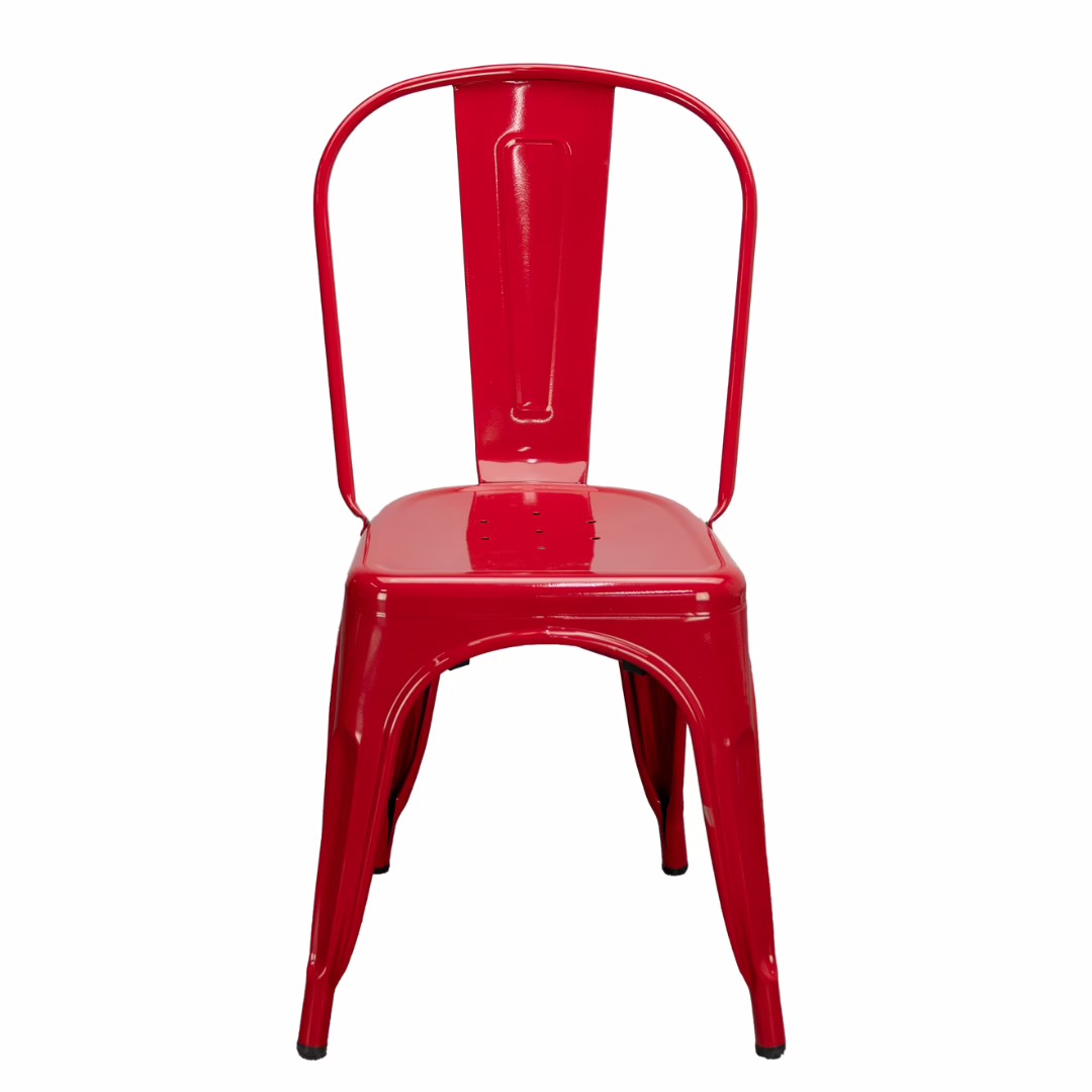 IN-800-RED Cast Metal Chair