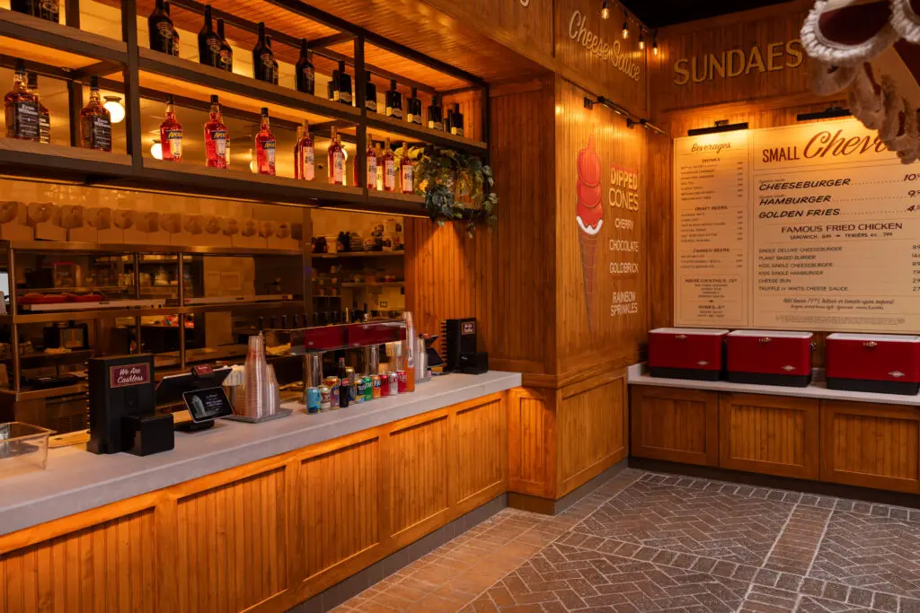 Au Cheval with custom millwork.