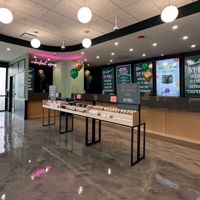 Ivy Hall checkout counter