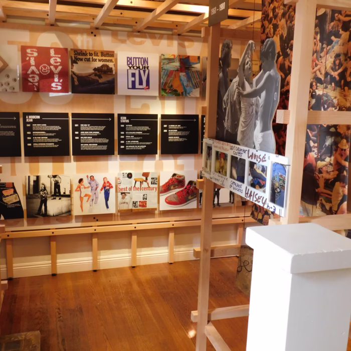 Levi's retail space with graphics