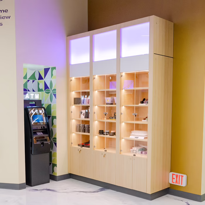 Sociale cannabis dispensary in Illinois retail design job.