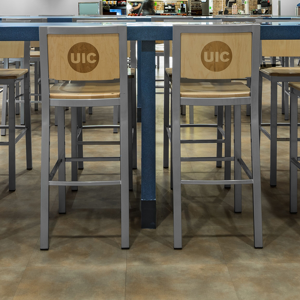 UIC custom counter chairs