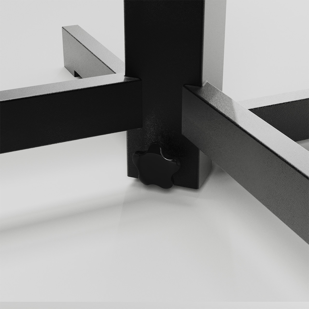 Flip Top Rockless Dining Height Table Base adjustable bottom.
